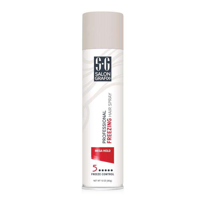 Salon Grafix Mega Hold Professional Freezing Hair Spray, 10 Ounces (Value Pack of 4) - Image 2